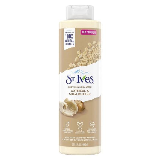St.Ives Soothing Body Wash Oatmeal & Shea Butter 22 Fl Oz / 650ml