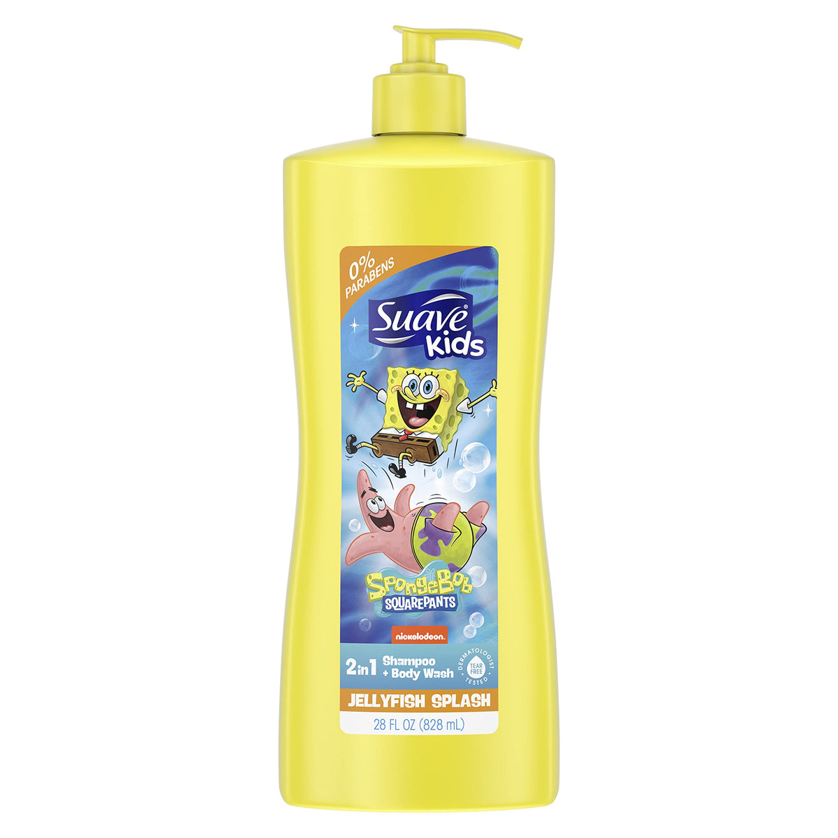 Suave Kids U.S.A SpongeBob Jellyfish Splash 2in1 Shampoo & Body Wash 828ml