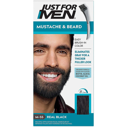 Just For Men Mustache & Beard Color Real Black