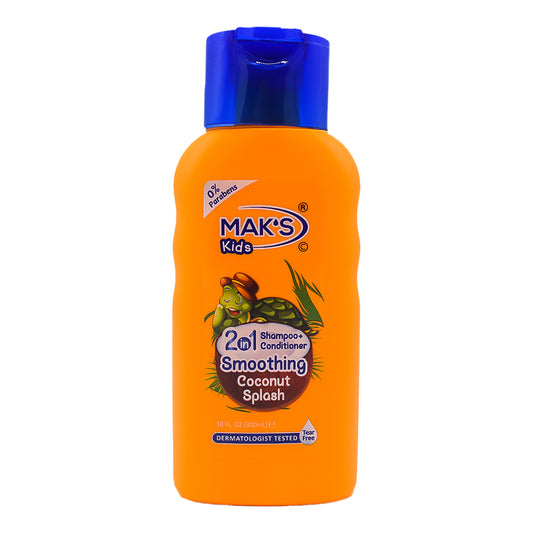 MAK’S Kids 2in1 Shampoo + Cond Coconut Splash 300ml with Baby Soap 85g