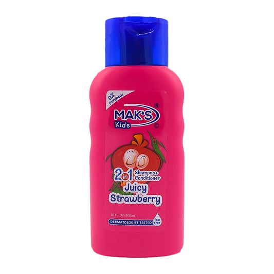 MAK’S Kids 2in1 Shampoo + Cond Juicy Strawberry 300ml with Baby Soap 85g