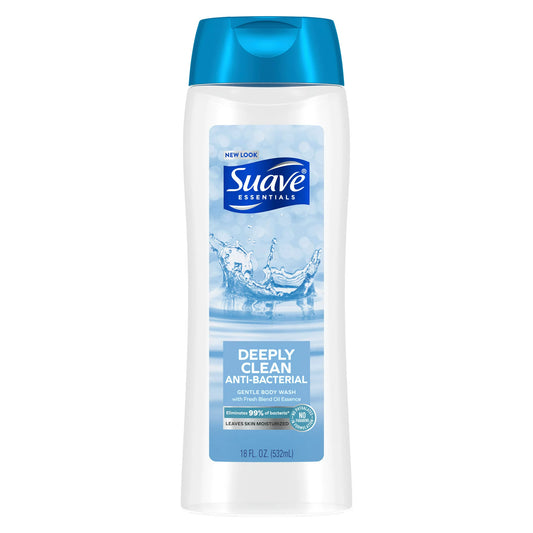 Suave USA Deeply Clean Anti-Bacterial Body Wash 18 fl oz (532ml)