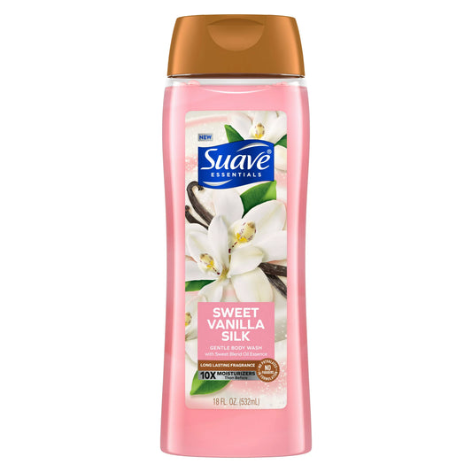 Suave USA Sweet Vanilla Silk Body Wash 18 fl oz (532ml)